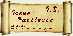 Irena Marilović vizit kartica